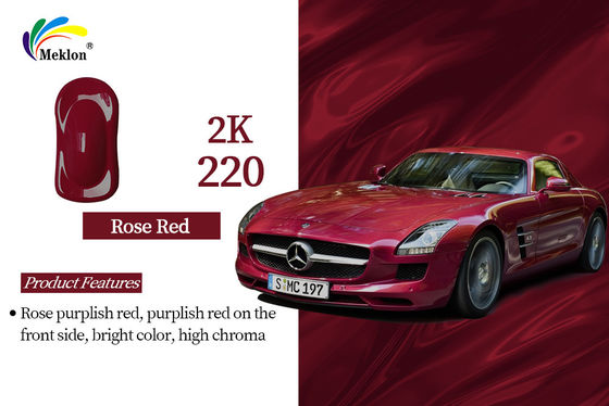 2K Roze Rood Auto Verf Topcoat Metalen Vervaagingsbestand Duurzaam