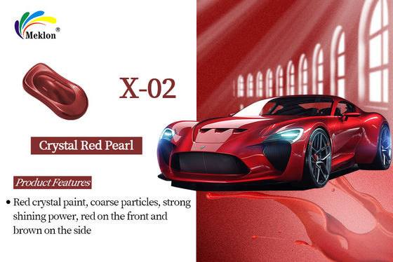 Geavanceerde grondstoffen Autoverf Hoge toepassing HS 1K Crystal Red Car Paint