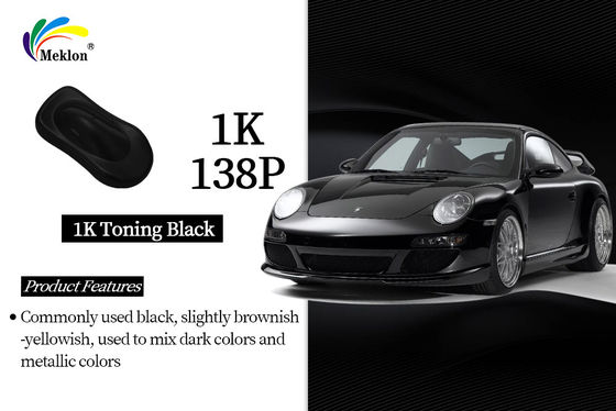 1K Mixing Black Gloss Acrylic Solid Colors Autoverf: Geavanceerd Kleurmengsysteem