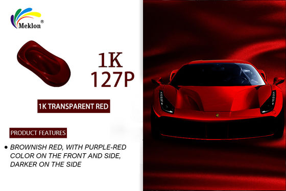 Duurzaam Auto Base Coat Verf UV-bestand Multifunctionele Briljant Rood