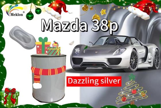 38P Helder zilveren autoverf met een schitterend effect voor Mazda autocoating