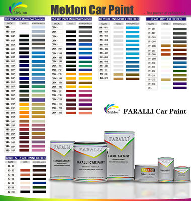 1K Frost sneeuw Blauw Glanzend Acryl Vaste Kleuren Auto Verf Voor Gebruikte Auto Karosserie Reparatie