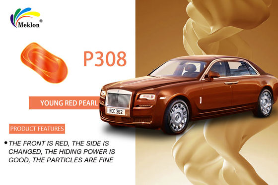 Auto-afwerking met Meklon P-308 tong rode parel auto verf