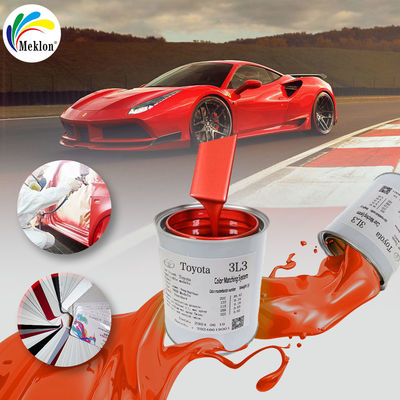 Autoverf met Meklon Toyota 3L3 Deep Red Pearl Ready Gemengde autoverf