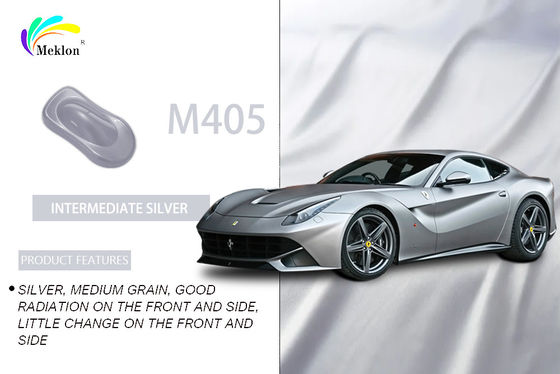 Duurzaam Parel Metalen Zilveren Auto Verf Weerbestendig Onskadelijk