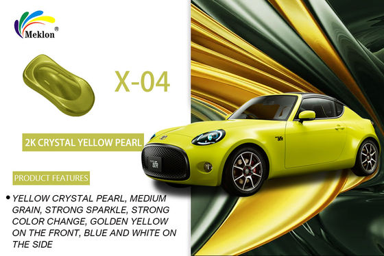 1K Crystal Yellow Pearl autoverf: heldere kleuren en weerbestandheid voor het carrosserietoestel