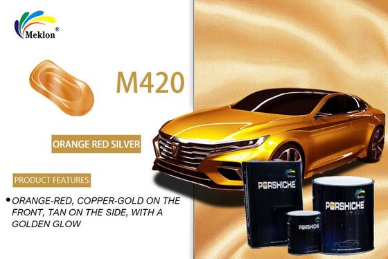 Duurzame warmtebestendige oranje rode autoverf geurloze metalen sprayverf voor auto's