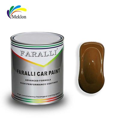 Autocoating 1K Doorzichtig ijzer Geel Acryl Finish Glitter Auto Verf