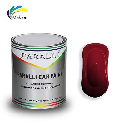 Duurzaam Auto Base Coat Verf UV-bestand Multifunctionele Briljant Rood