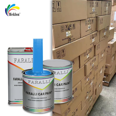 1K Frost sneeuw Blauw Glanzend Acryl Vaste Kleuren Auto Verf Voor Gebruikte Auto Karosserie Reparatie