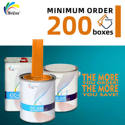 slijtvast en krasvast Oranje autoverf Topcoat Acryl Aotu Coat Voor auto reparatie