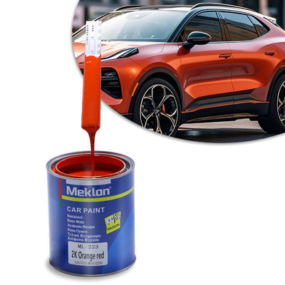 Goed evenwicht 2K Oranje Rood Metalen Autoverf Acryl Vloeibare Beschermingsspray