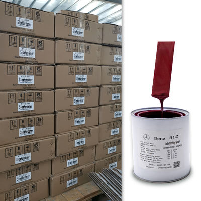 Premium 1K Red Pearl Acrylic Refinish Verf Voor Mercedes-Benz DB512 Met Hoge Glanz Finish