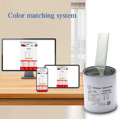 Schramweerstand Honda NH552M 1K lichtgrijze zilveren acryl autoverf