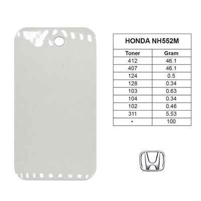 Schramweerstand Honda NH552M 1K lichtgrijze zilveren acryl autoverf