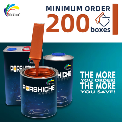 Hoogglanzende, duurzame en slijtvast metalen oranje autoreparatieverf