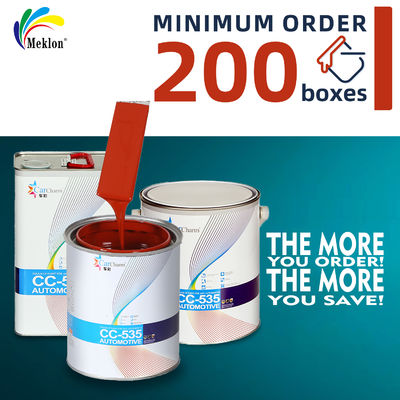 Match met originele fabriek Anti UV Efficiënt Sneldrogend Vlamrood Autolak