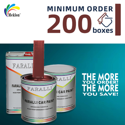 Rood High Performance Automotive Auto Refinish Repair Coating Car Paint Cooper Powder Car Paint Droogtijd 2-3 uur