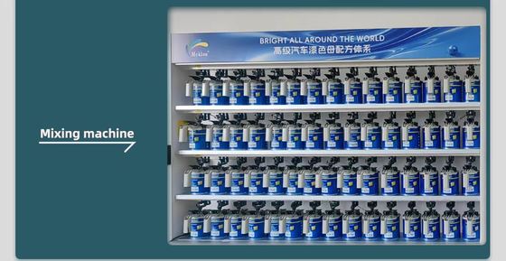 Auto mengbank Automotive Spray Refinish Coating Metalen tinter