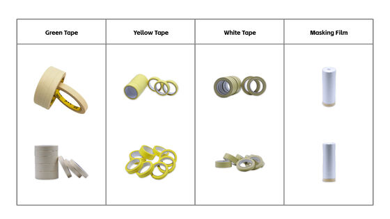 Meerdere soorten autolak en schoonheidsaccessoires om uit te kiezen