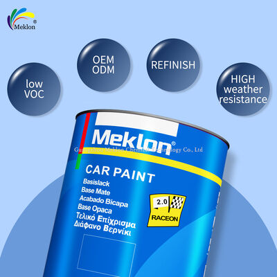 Meklon Emerald Yellow Refinish Acrylic Liquid Coating Car Paint voor spuittoepassing en autoreparatie