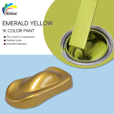 Meklon Emerald Yellow Refinish Acrylic Liquid Coating Car Paint voor spuittoepassing en autoreparatie