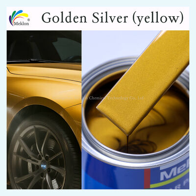 100% Matched MK-M418 Acryl Spuitlak 1K Basislaag Goud Zilver (geel) Autolak voor Autoreparatie