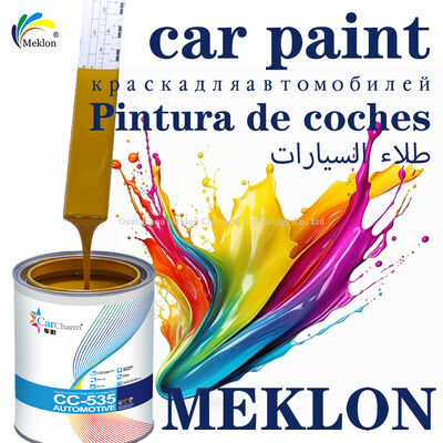2K Mud Yellow Acrylic Car Refinish Topcoat Paint met Spray Application Liquid Coating Car Paint voor auto reparatie & renovatie