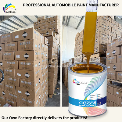 2K Mud Yellow Acrylic Car Refinish Topcoat Paint met Spray Application Liquid Coating Car Paint voor auto reparatie & renovatie