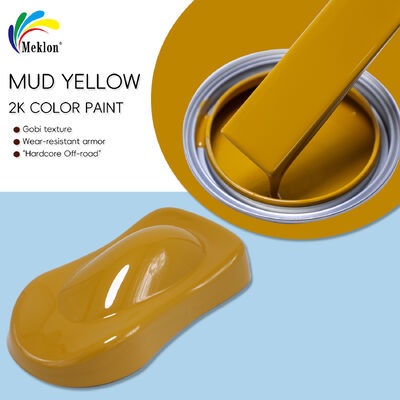 2K Mud Yellow Acrylic Car Refinish Topcoat Paint met Spray Application Liquid Coating Car Paint voor auto reparatie & renovatie