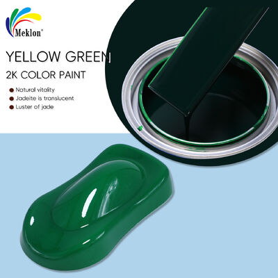 Sneldrogende 2K geelgroene acrylverf voor auto-afwerking en lak
