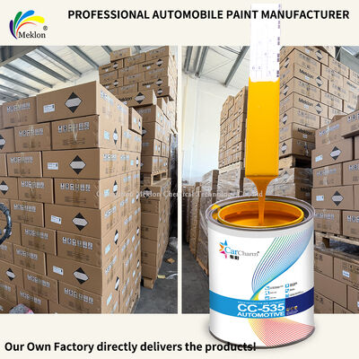 2113 Middelgeel 2K Acrylische autoreparatieverf Hoogvast Acrylische bovenkleuring met intelligent kleurmatching systeem