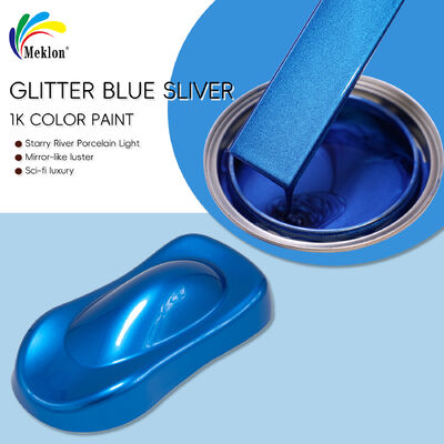 Glitter Blue Silver 1K Acrylische verf voor autoreparatie