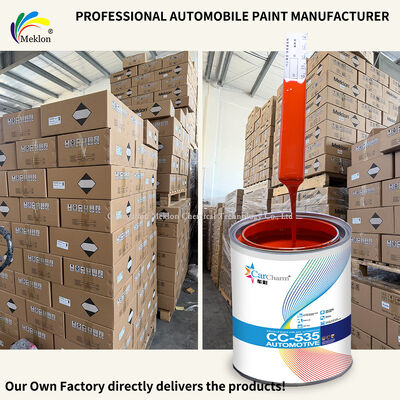 Hoge dekking & UV weerbestand 223 Oranje Rood 1K Solid Auto Refinish Geel Rood Basis Automotive Repair Verf