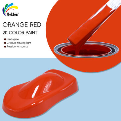 Hoge dekking & UV weerbestand 223 Oranje Rood 1K Solid Auto Refinish Geel Rood Basis Automotive Repair Verf