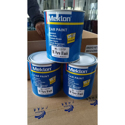 ML-137P 1K Puur Zwart Acryl Autolak Hoogglans Effen Kleur Automotive Overspuiten Verf Voor Autocarrosserie Reparatie