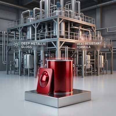 Warmtebestendige duurzame rode autoverf, anti-oxidatie metalen rode autoverf.