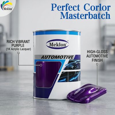 1K Paarse Acrylische Autobodemverf Kleurrijke Lack Auto Verf