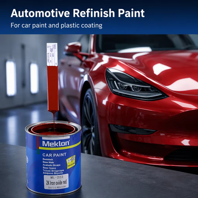 High Gloss 2K Iron Oxide Red Acrylic Urethane Basecoat Liquid Spray Paint for Refinish Repair