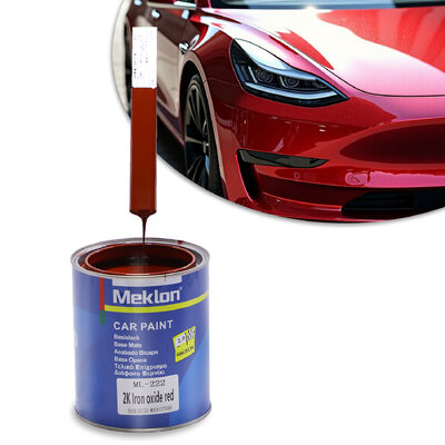 High Gloss 2K Iron Oxide Red Acrylic Urethane Basecoat Liquid Spray Paint for Refinish Repair
