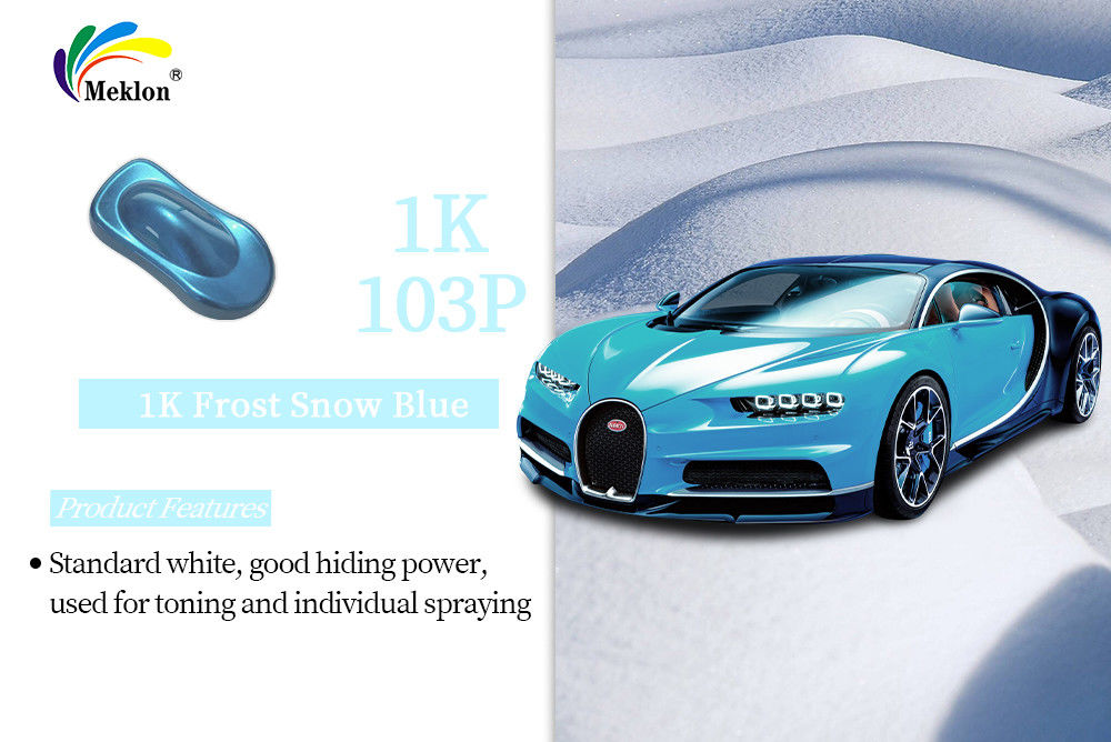 Goede glans 1K Frost Sneeuw Blauwe kleur Tinturen Autocoating Repair Auto Refinish Verf