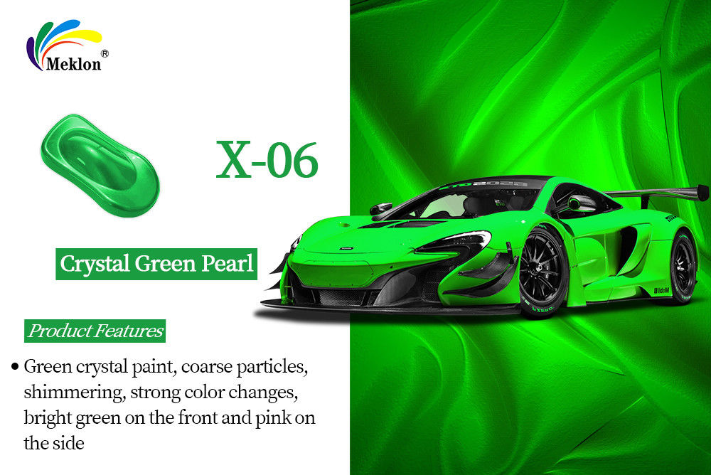 Crystal Green Car Pearl Paint met hoge prestaties en glans, waterdicht en krabbenbestendig