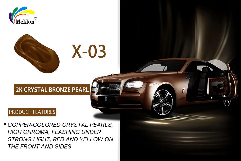 HS 1K Crystal Bronze Auto Paint: hoge toepassing & grondstoffen voor carrosserie