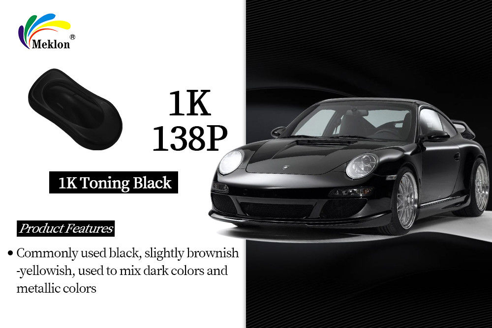 1K Mixing Black Gloss Acrylic Solid Colors Autoverf: Geavanceerd Kleurmengsysteem