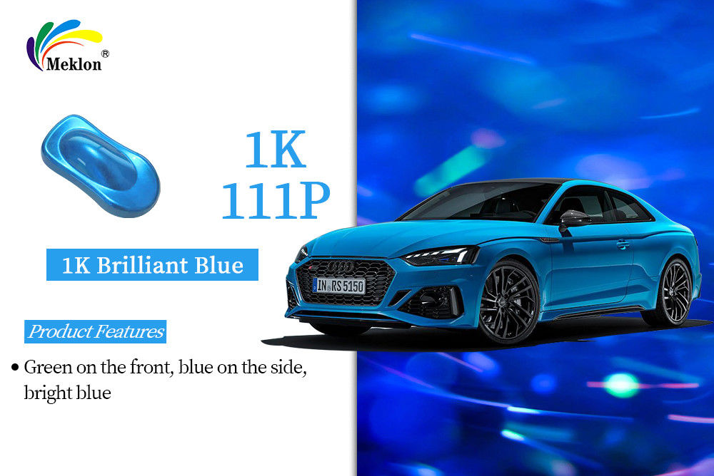 1K Brilliant Blauw carrosseriecoating Autoverf Roestbestendige sneldrogende 1K Metalen verf