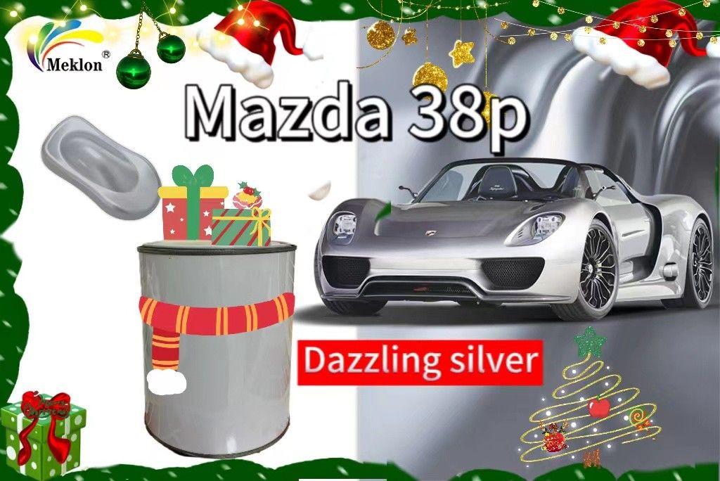 38P Helder zilveren autoverf met een schitterend effect voor Mazda autocoating