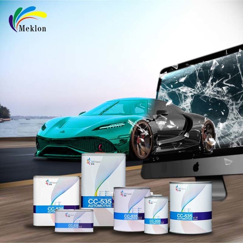 Klaar gemengde autoverf voor Audi LX5D Glacier Blauw met kleurmatching coat