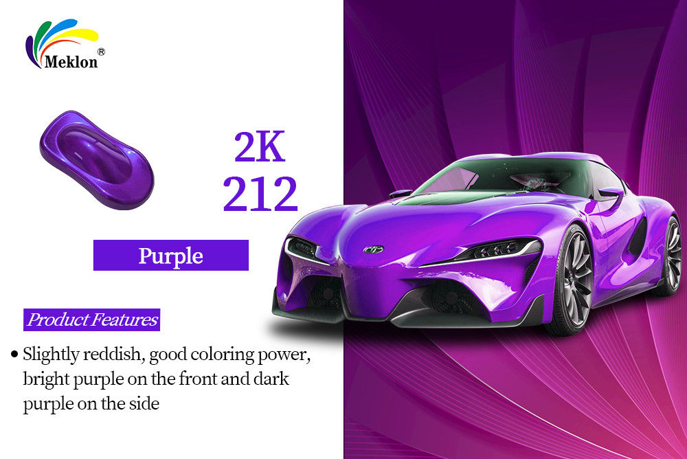 Weerbestendige en slijtvaste 2K autolak geschikt voor uw auto paarse reparatielak
