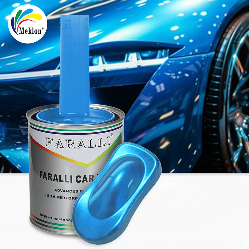 1K Frost sneeuw Blauw Glanzend Acryl Vaste Kleuren Auto Verf Voor Gebruikte Auto Karosserie Reparatie