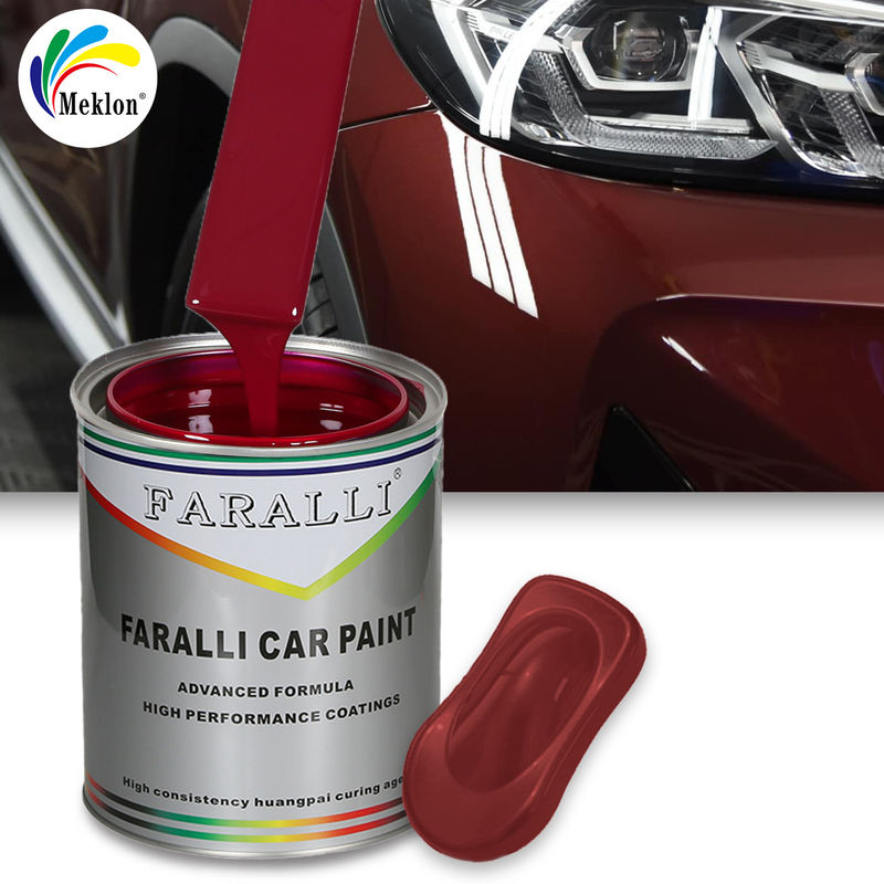 Groothandel Rood High Performance Automotive Auto Refinish Repair Coating Car Paint Cooper Powder Car Paint Droogtijd 2-3 uur